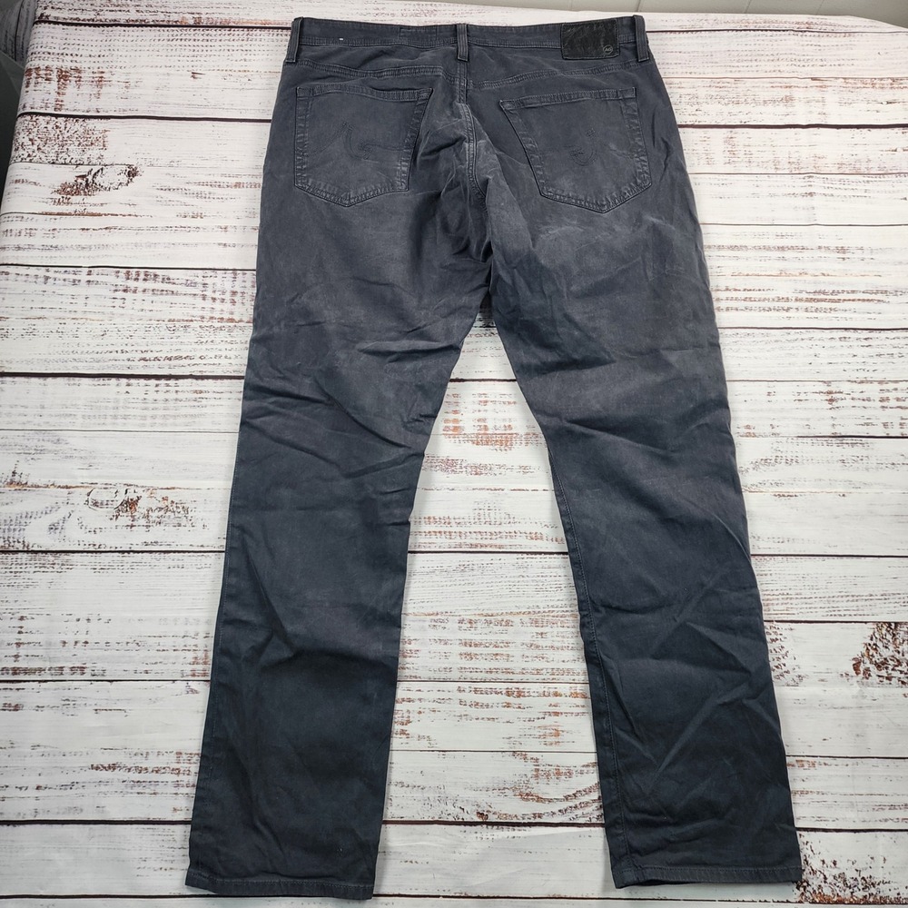 AG Adriano Goldschmied Everett Pants Men's 36x32 Gray Italian Fabric Stretch - Picture 2 of 8